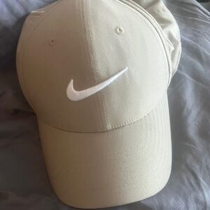 Nike Light Tan Cap with White Swoosh